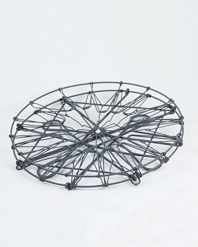ソリッドグレー 伸縮型バスケットテーブルdetail