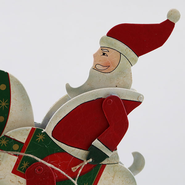 クリスマスの装飾品の振り子は木のサンタクロースの鹿の車のデスクの振り子 クリスマスの装飾品の振り子は木のサンタクロースの鹿の車のデスク