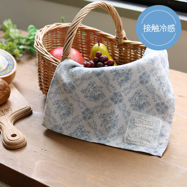 ハンカチ ブルーグレー