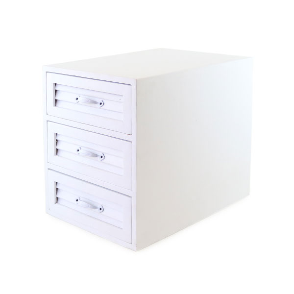 カンパーニュウッド3段ボックスホワイト